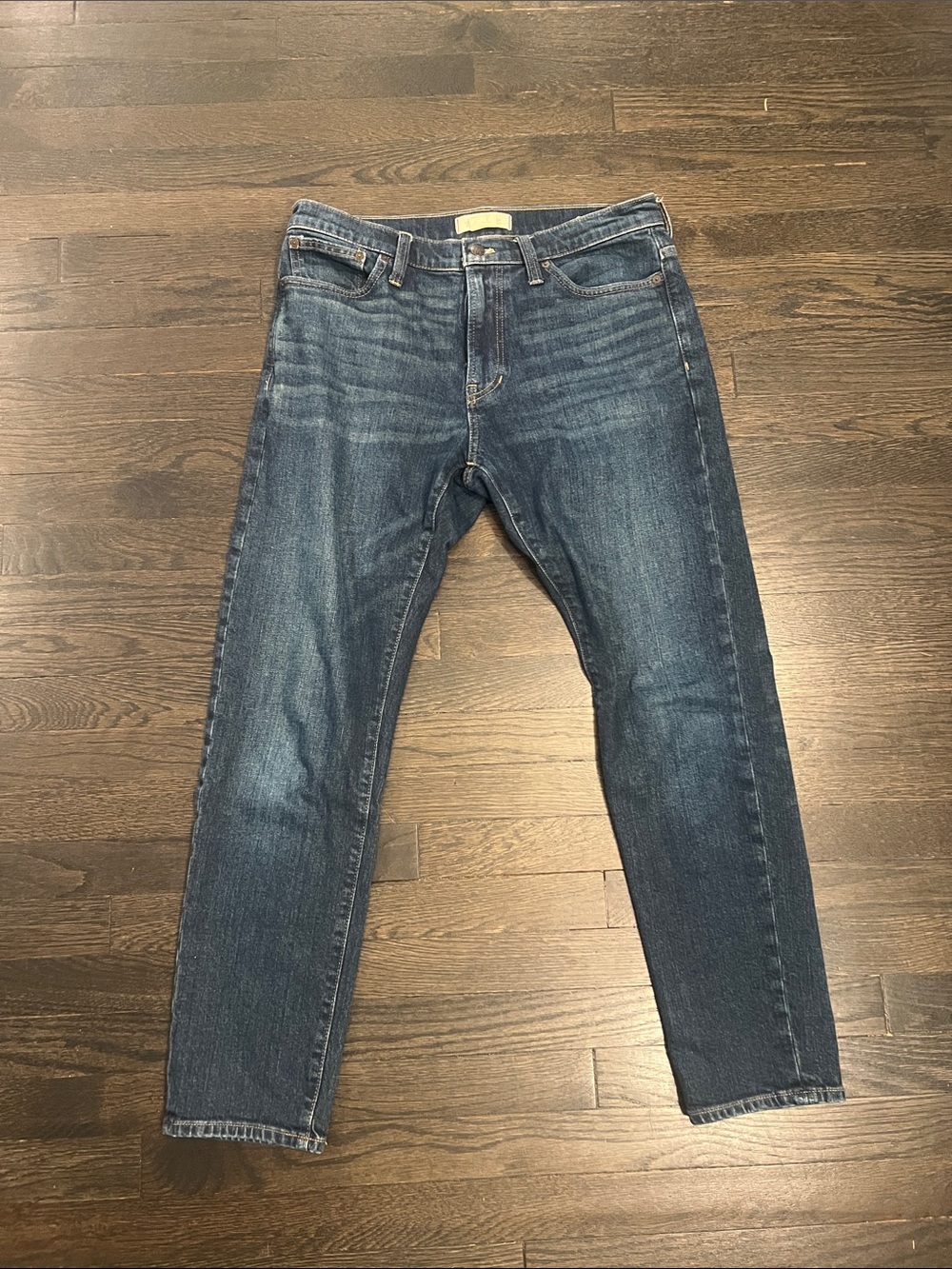 Madewell Slim Straight Men's Jeans - Dark Blue Wash 33x30